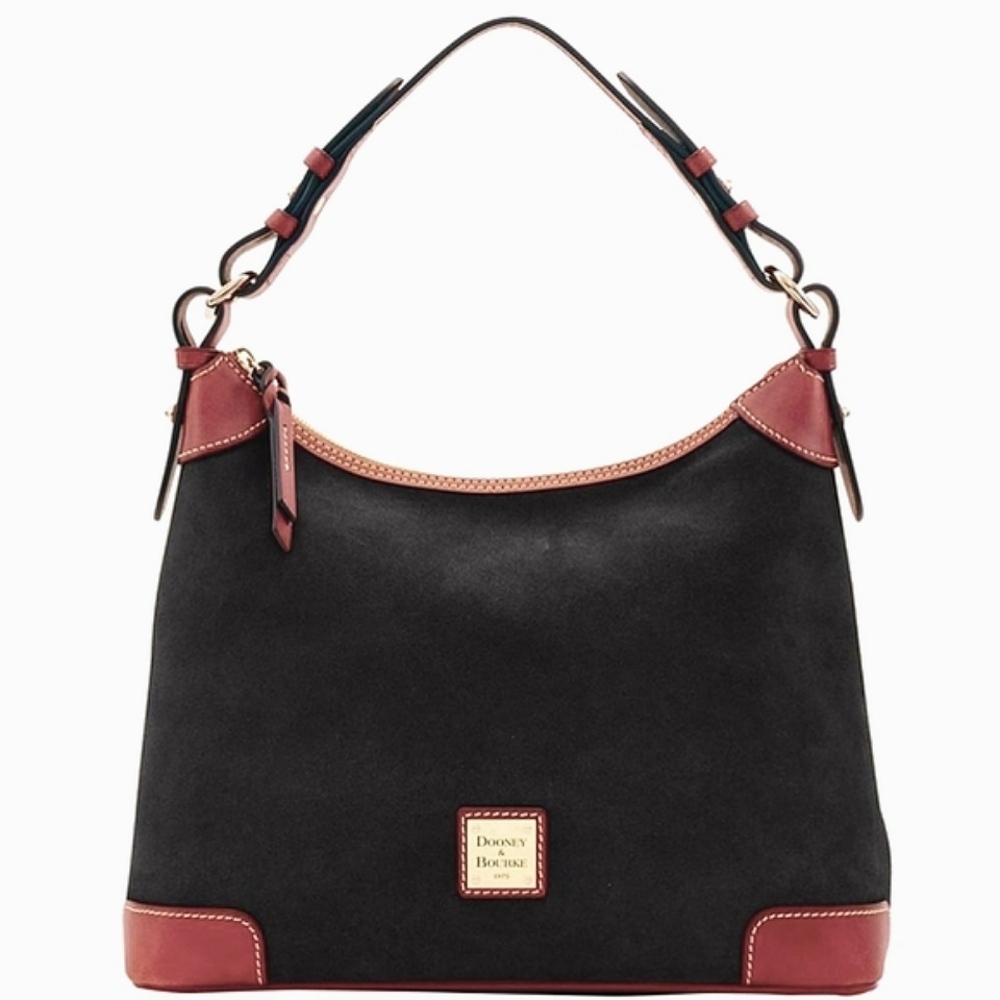 Dooney & Bourke Suede Hobo Handbag Limited Edition - Picture 2 of 12